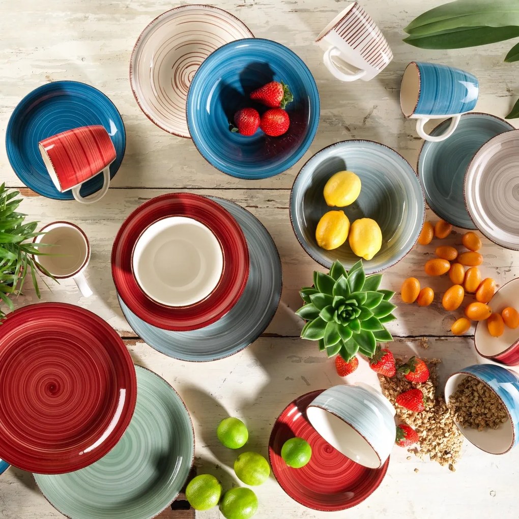 Mäser 6 db Bel Tempo desszert tányér szett 19,5 cm, zöld