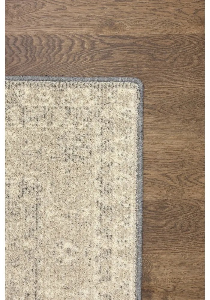 Bézs gyapjú szőnyeg 133x180 cm William – Agnella