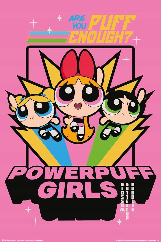 Atomfigurák fali poszter mesefigurás poszter gyerekeknek 61x91,5 cm