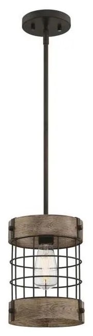 Westinghouse 61180 - Csillár zsinóron LANGSTON 1xE27/60W/230V fenyő