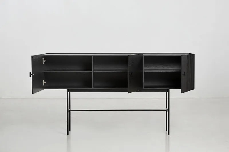 Komód "Array", 180 x 97 cm, 2 verzió - Woud Variáns: tölgyfa, fekete