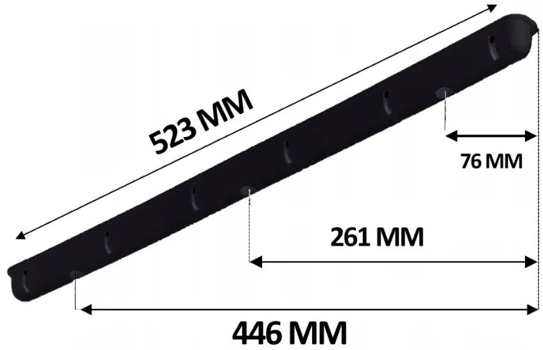 Erga Erga, mennyezeti akasztó ruhaszárításhoz 6x200 cm, fekete, ERG-SEP-10SUSSU6PCZ20