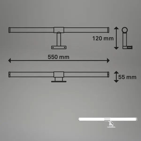 Briloner - LED fürdőszobai tükörvilágítás SALA LED/8W/230V 4000K IP44