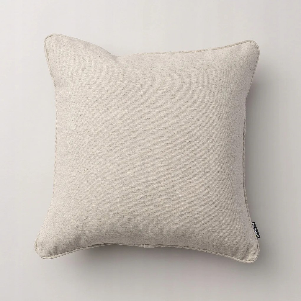 Párnahuzat 45x45 natúr, ferde szövésű
