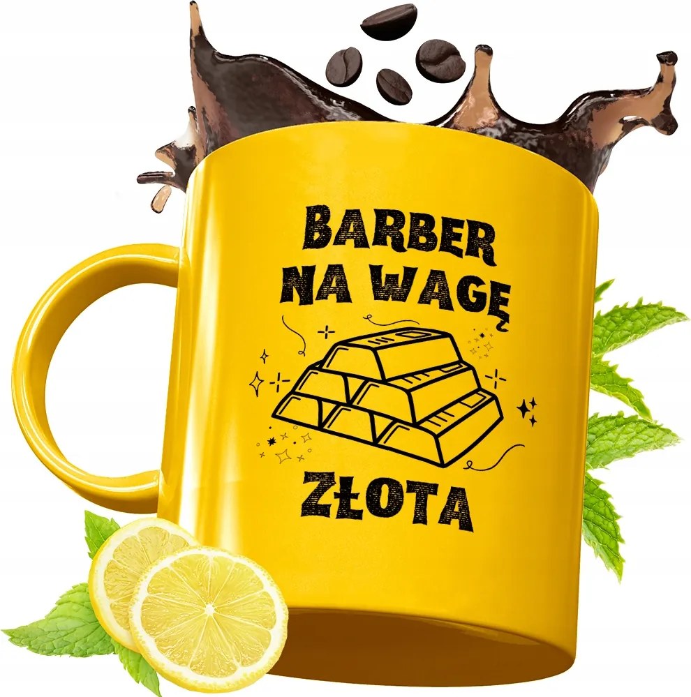 Arany Prémium Bögre Barber Ajándék Nyomtatott Fotóval