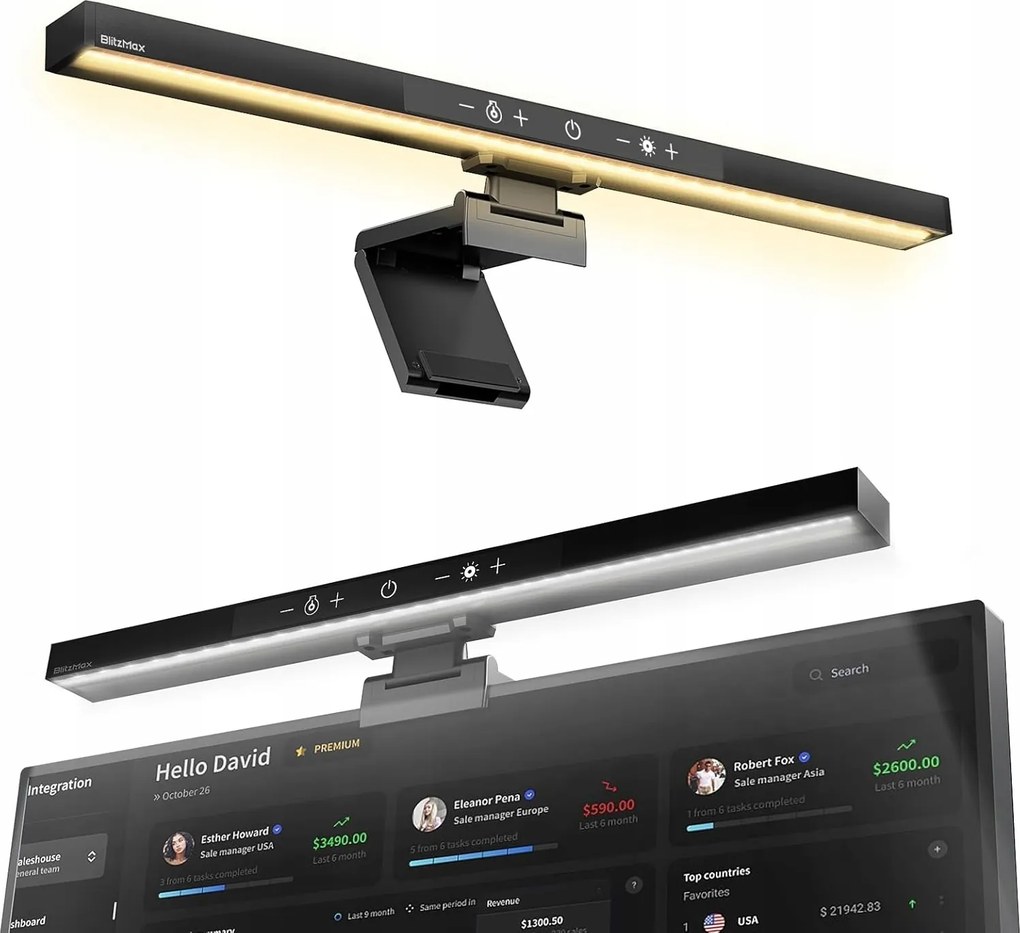 BlitzMax led lámpa számítógépes monitorhoz