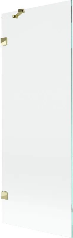 Mexen Lunar 1-szárnyú kádparaván 70 x 150 cm, átlátszó, arany - 897-070-000-50-00