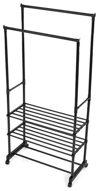Fekete Fém Ruhafogas. BK – GD-166