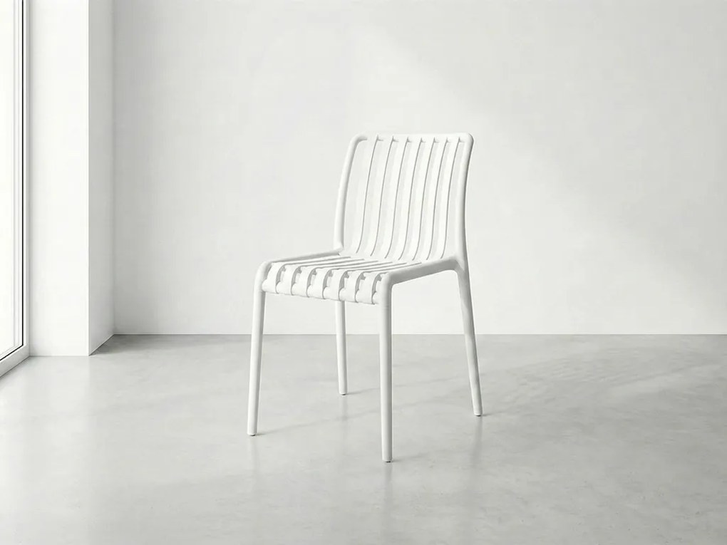Műanyag szék TREGO, fehér