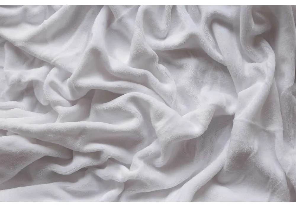 Fehér gumis mikroplüss lepedő 180x200 cm – Jerry Fabrics