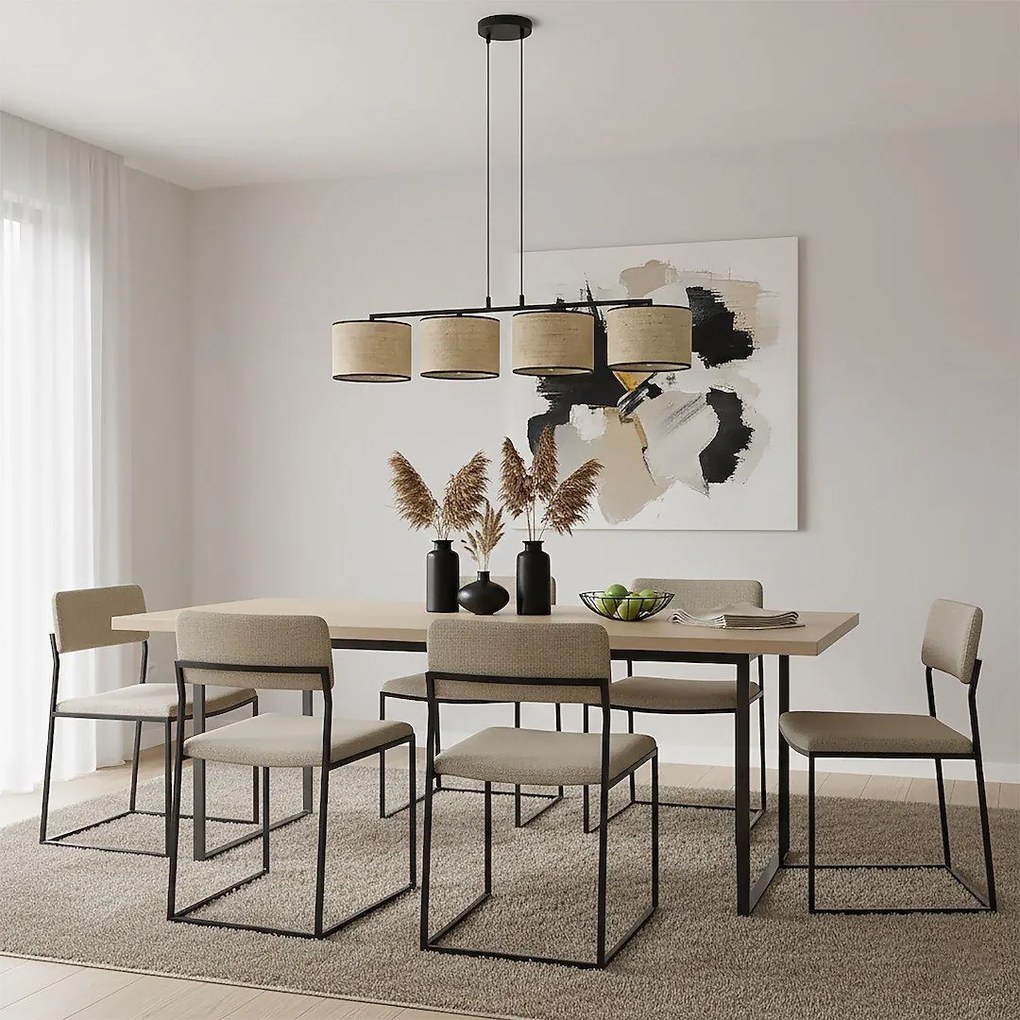 Emibig modern függeszték eco barna fekete emi1654/4