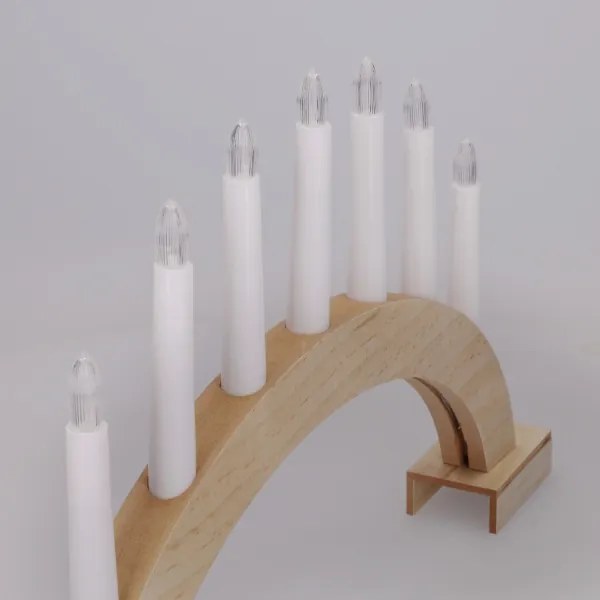 Brilagi - LED karácsonyi gyertyatartó 7xLED/2xAA 28x45 cm