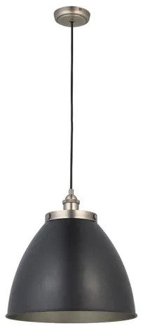 Endon 98749 - FRANKLIN kábeles függeszték 1xE27/10W/230V fekete/sárgaréz