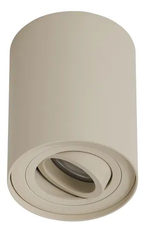 Modern felületre szerelhető spotlámpa bézs GU10 50mm forgatható és dönthető - Rondoo Up