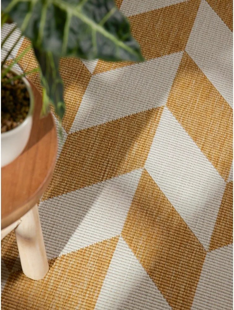 Okkersárga-krémszínű kültéri-beltéri szőnyeg 120x170 cm Haringey Terrick – Ted Baker