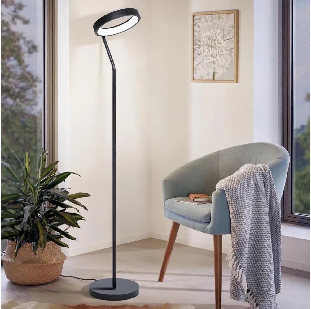 Eglo 32327 - LED RGBW dimmelhető állólámpa MARGHERA-C LED/15,5W/230V fekete