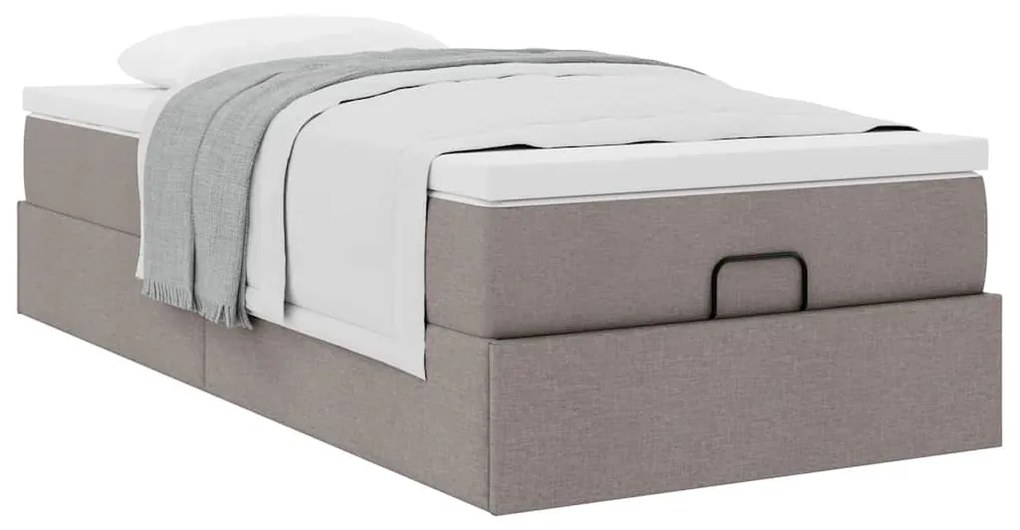 oszmán ágykeret matraccal tópszín 90x200cm szövet