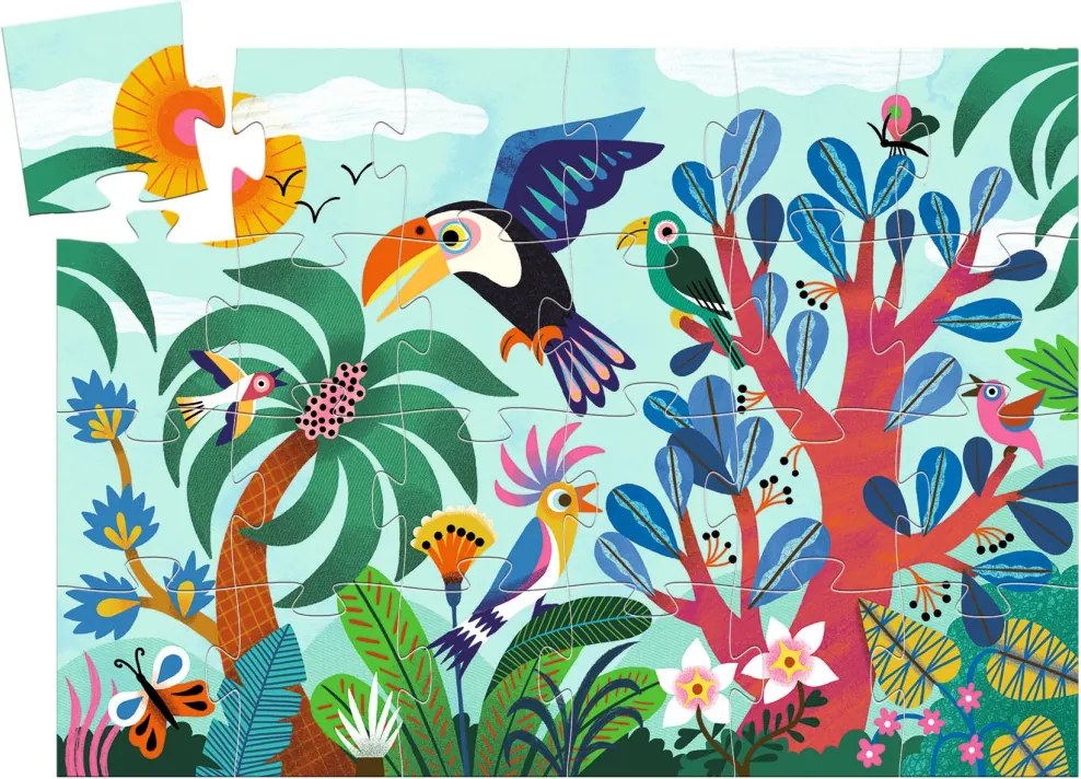 Formadobozos puzzle - Koki Tukán, 24 db-os - Coco the Toucan