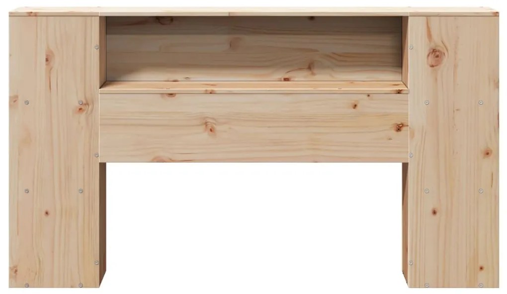 tömör fenyőfa fejtámla tárolóval 120 cm