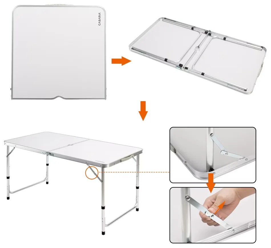 Deuba 5 részes kemping szett - fehér