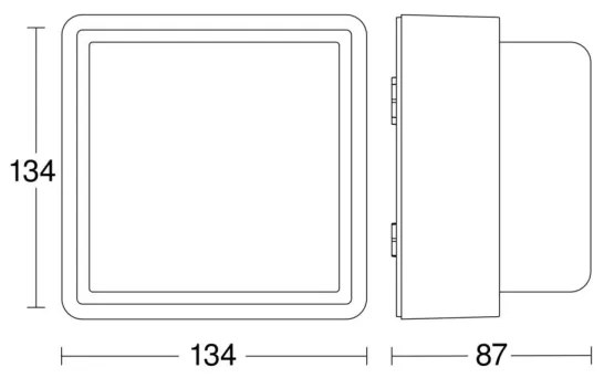 Steinel 078645- LED Fali lámpa érzékelővel L 845 SC 9W/230V IP44 antracit