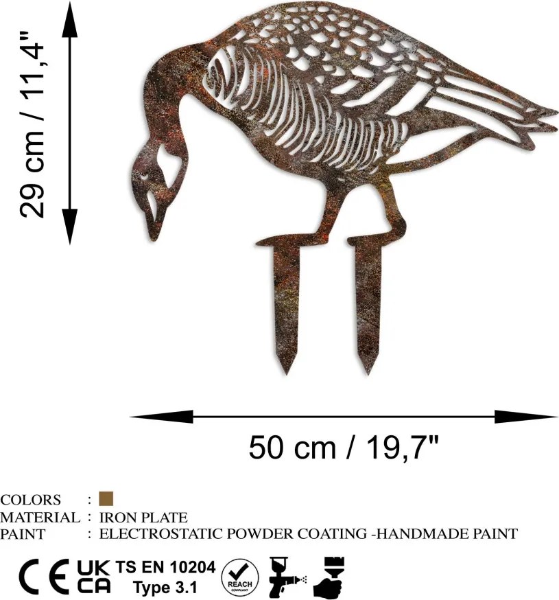 Goose fém kerti dísztárgy, 44×50 cm – TR565TNL1283
