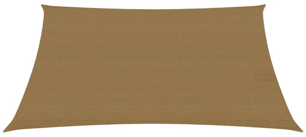 tópszínű HDPE napvitorla 160 g/m² 2,5 x 4 m