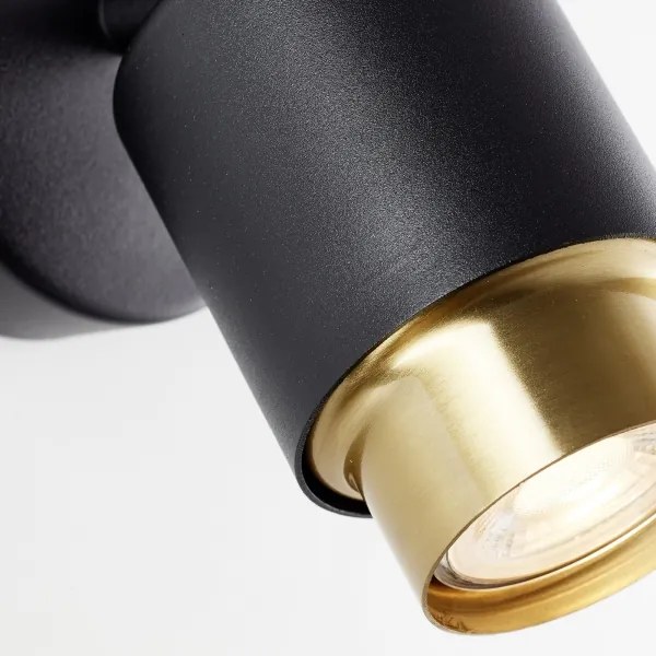 Brilliant - LED fali spotlámpa COVELO 1xGU10/5W/230V fekete/arany