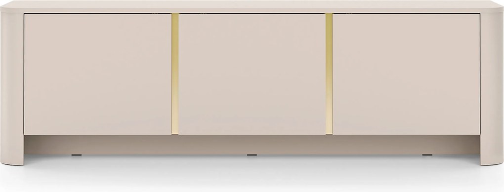 Sorrenti TV szekrény 168 cm - kasmír / arany