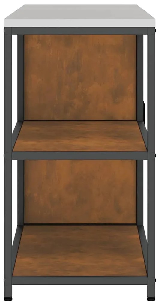 Konyhai Tároló Készlet polcokkal 2 pcs Rozsdás 150 x 50 x 92 cm