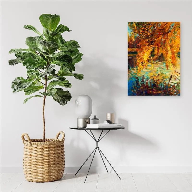 Gario Vászonkép Festett osz a tónál Méret: 80 x 120 cm