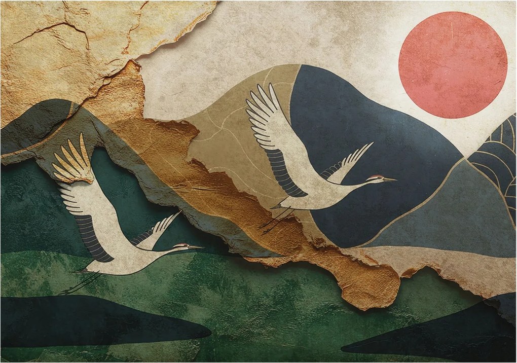 Fotótapéta Flizelin Dekoratív irodai daruk Kelet 208x146 Ragasztó