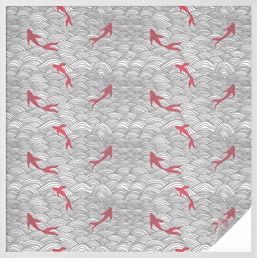 Ablakfólia öntapadós Adatvédelem Hullámzó minta 100x100 cm