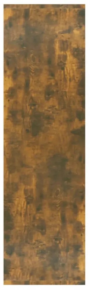 füstös tölgy színű fa könyvszekrény/térelválasztó 80x30x103 cm