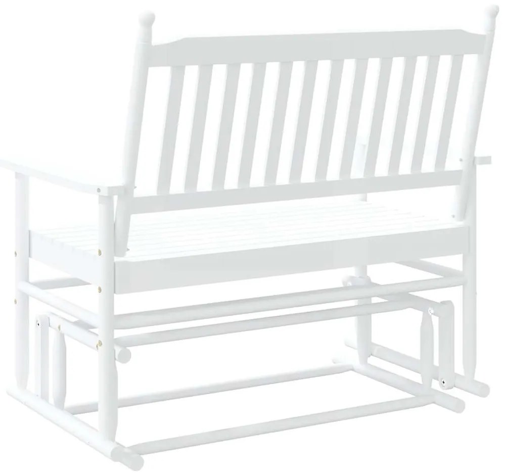 fehér tömör nyárfa hintapad 118 x 70 x 104,5 cm
