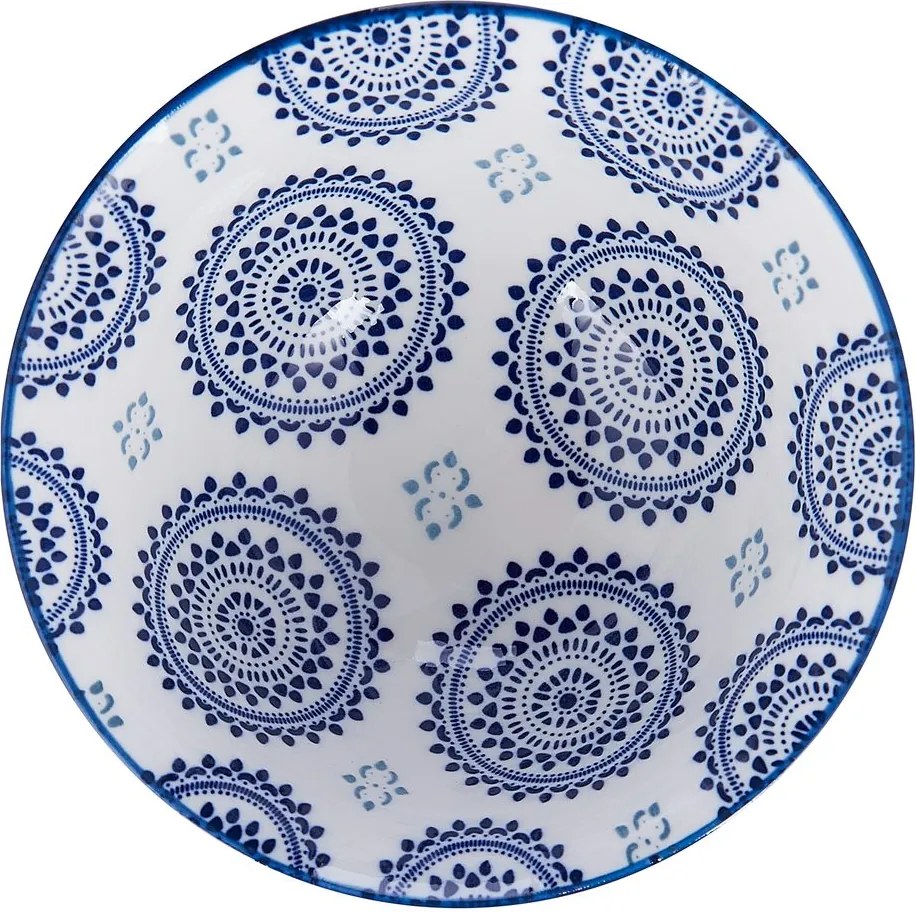 ORNAMENTS tálka 240 ml, zöld-kék