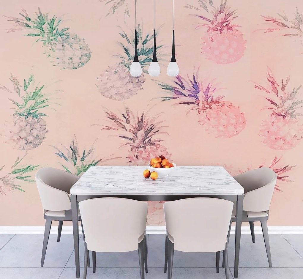 Gario Fotótapéta Színes ananász - Andrea Haase Anyag: Vlies, Méret: 450 x 315 cm