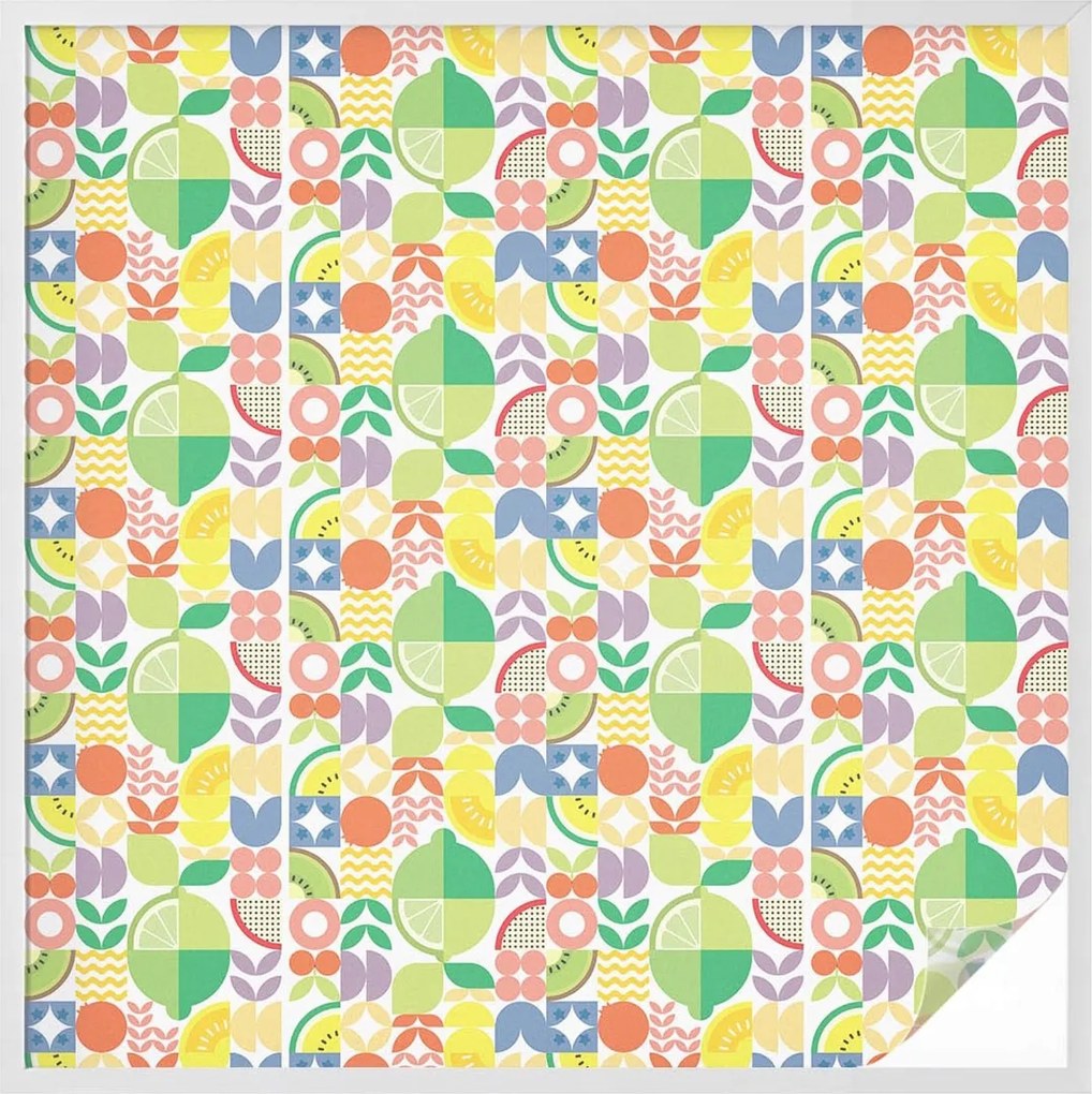 Szélvédőfólia Ablak Adatvédelem Színes gyümölcsök 100x100