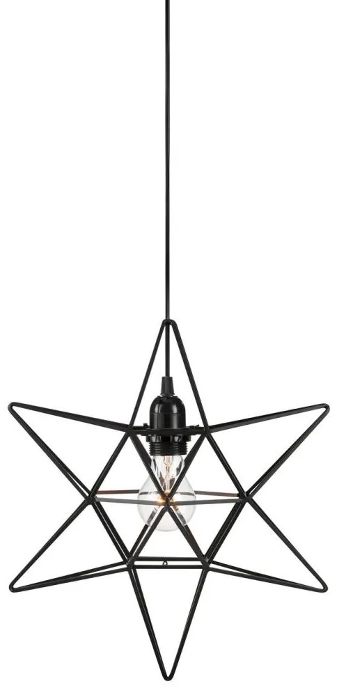 Markslöjd 705299 - Karácsonyi dekoráció CONTOUR 1xE27/40W/230V fekete