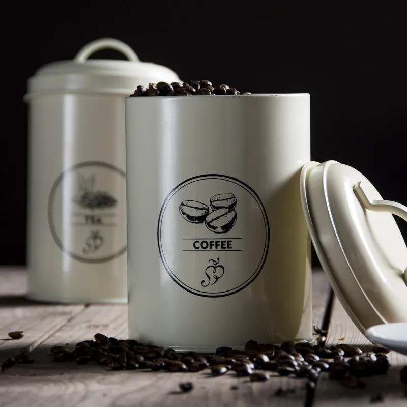 Teafűtartó fém doboz, 1,3 literes