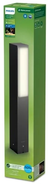 Philips - LED Kültéri lámpa STRATOSPHERE LED/3,8W/230V 42 cm 2700K IP44