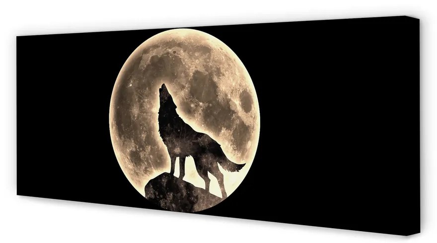 Canvas képek farkas hold 140x70 cm