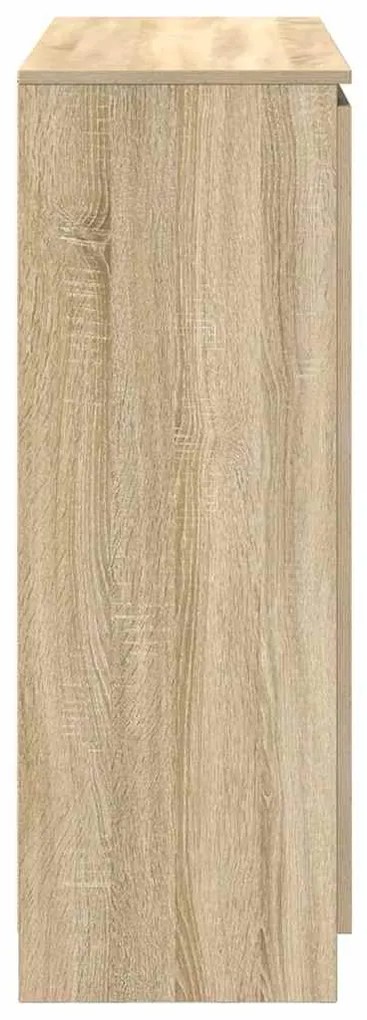 sonoma tölgy szerelt fa tálalószekrény fiókos 100,5x35x98,5 cm