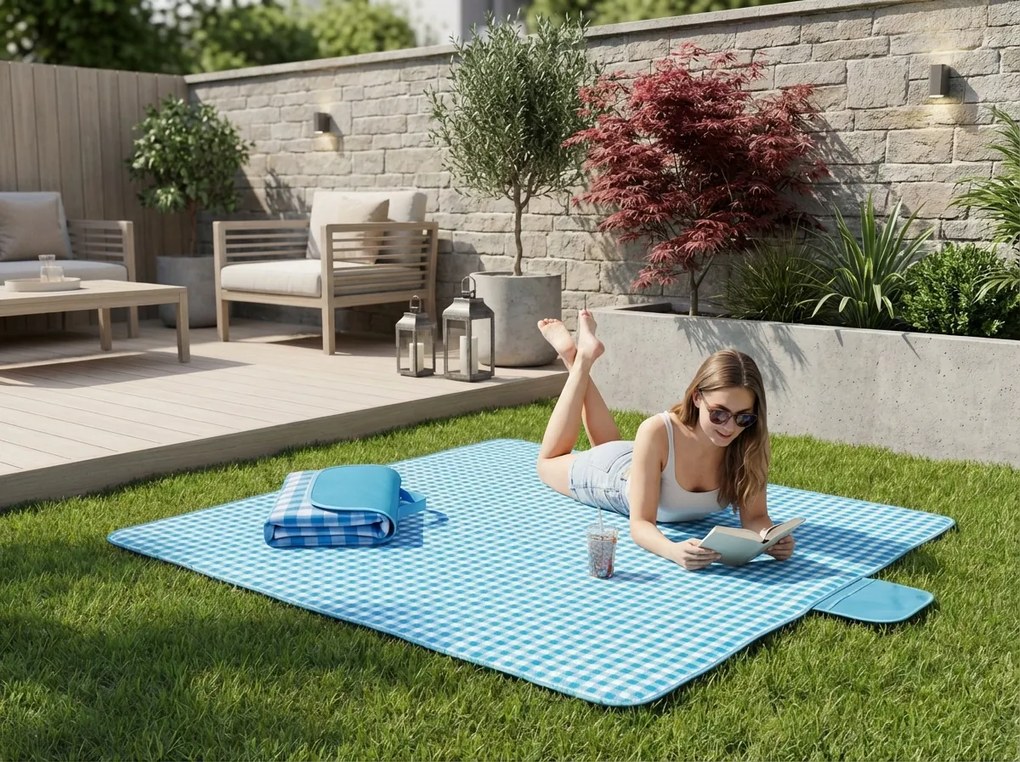 Összecsukható piknik strandalátét PIKNIX 145x200 cm - több színben Termék színe: Szürke