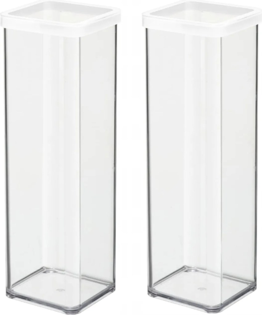 Rotho 2 Db-os Ételtároló Szett Ömlesztett Áruk 2L Fehér Loft