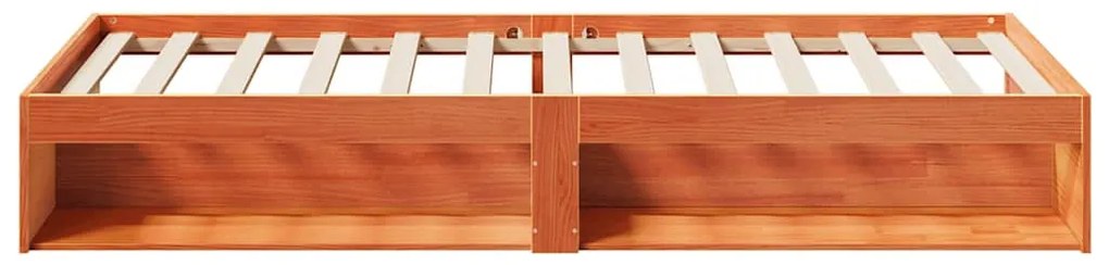 kanapéágy ágy matrac viaszbarna 100x200 cm tömör fa fenyőfa