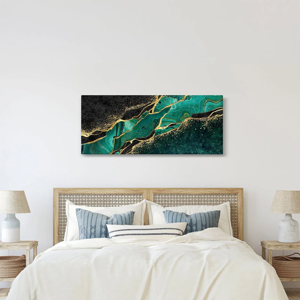 Kép - Kerozin-arany márványozás (120x50 cm)