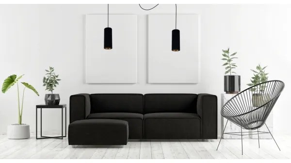 Csillár zsinóron AVALO 2xE27/60W/230V pók fekete