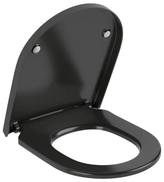 Villeroy & Boch 8M42S1R7 - SoftClose SUBWAY fekete WC-ülőke