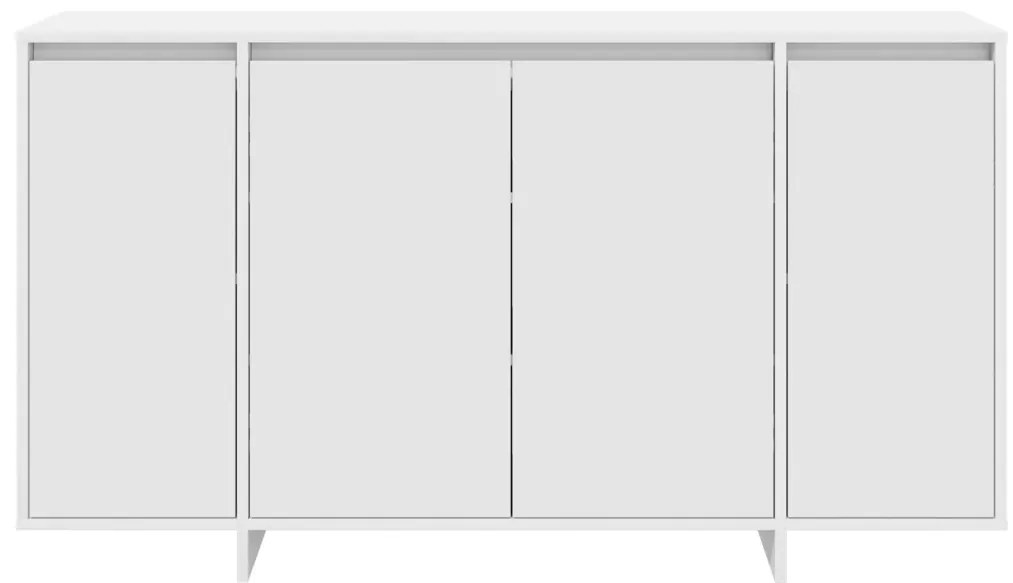 Fehér Oldalszekrény Fehér Fa 135 x 41 x 75 cm Fehér Oldalszekrény